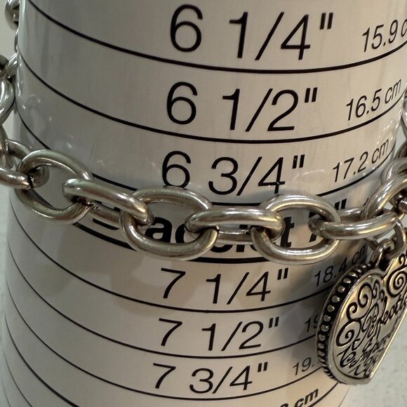 PERFECTLY IMPERFECT Heart Charm Bracelet - Picture 6 of 7